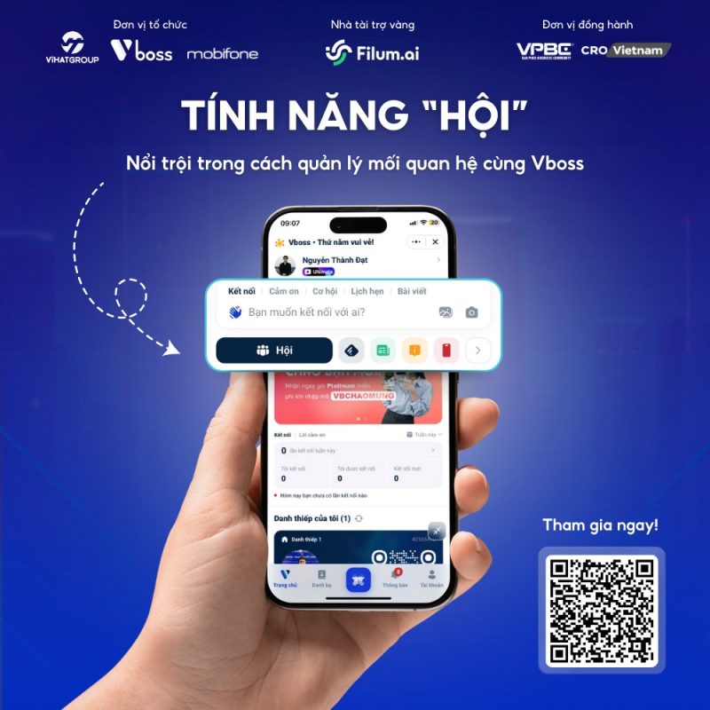 Vboss Ra Mắt Tính Năng Hội - Quản Lý Hội Nhóm Thông Minh
