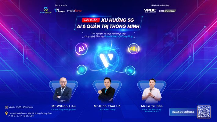 Giới Thiệu Sự Kiện Xu hướng 5G, AI Và Quản trị thông minh (Vboss Offline)